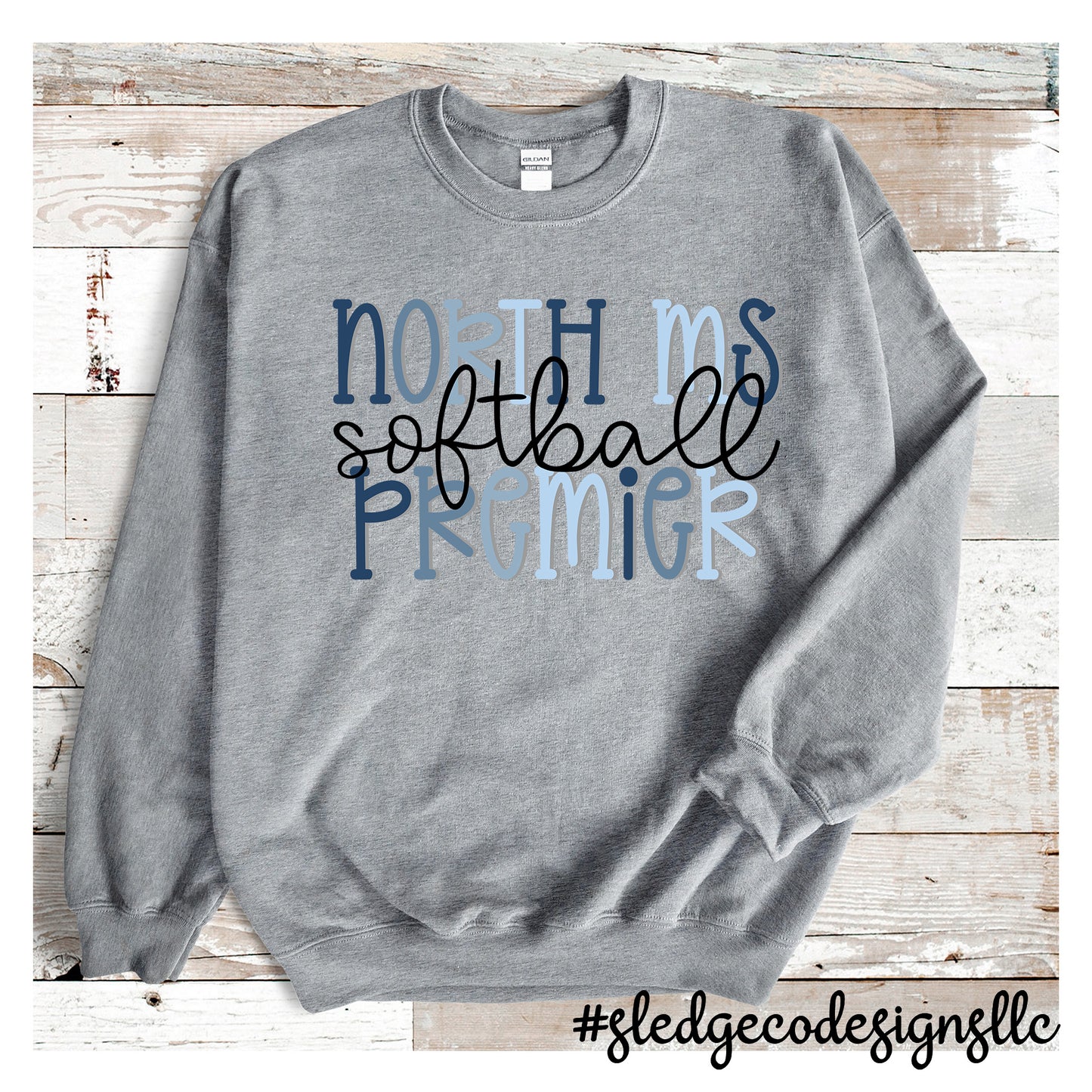 NORTH MISSISSIPPI PREMIER SOFTBALL | TRIPLE STACK  | CUSTOM UNISEX SWEATSHIRT