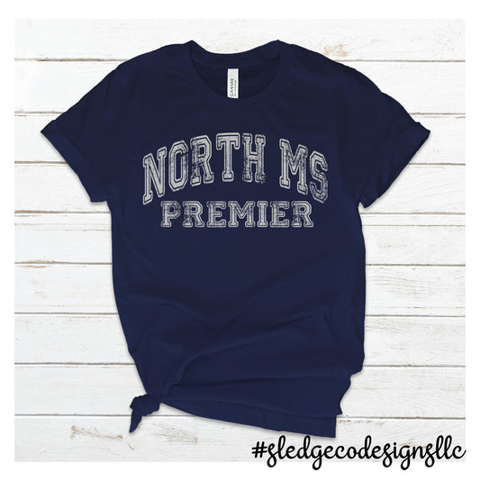 NORTH MISSISSIPPI PREMIER SOFTBALL | COLLEGED | CUSTOM UNISEX TSHIRT