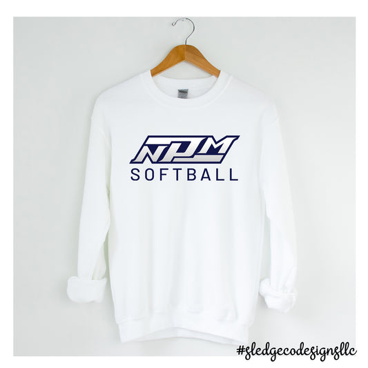 NORTH MISSISSIPPI PREMIER SOFTBALL | LOGO  | CUSTOM UNISEX SWEATSHIRT