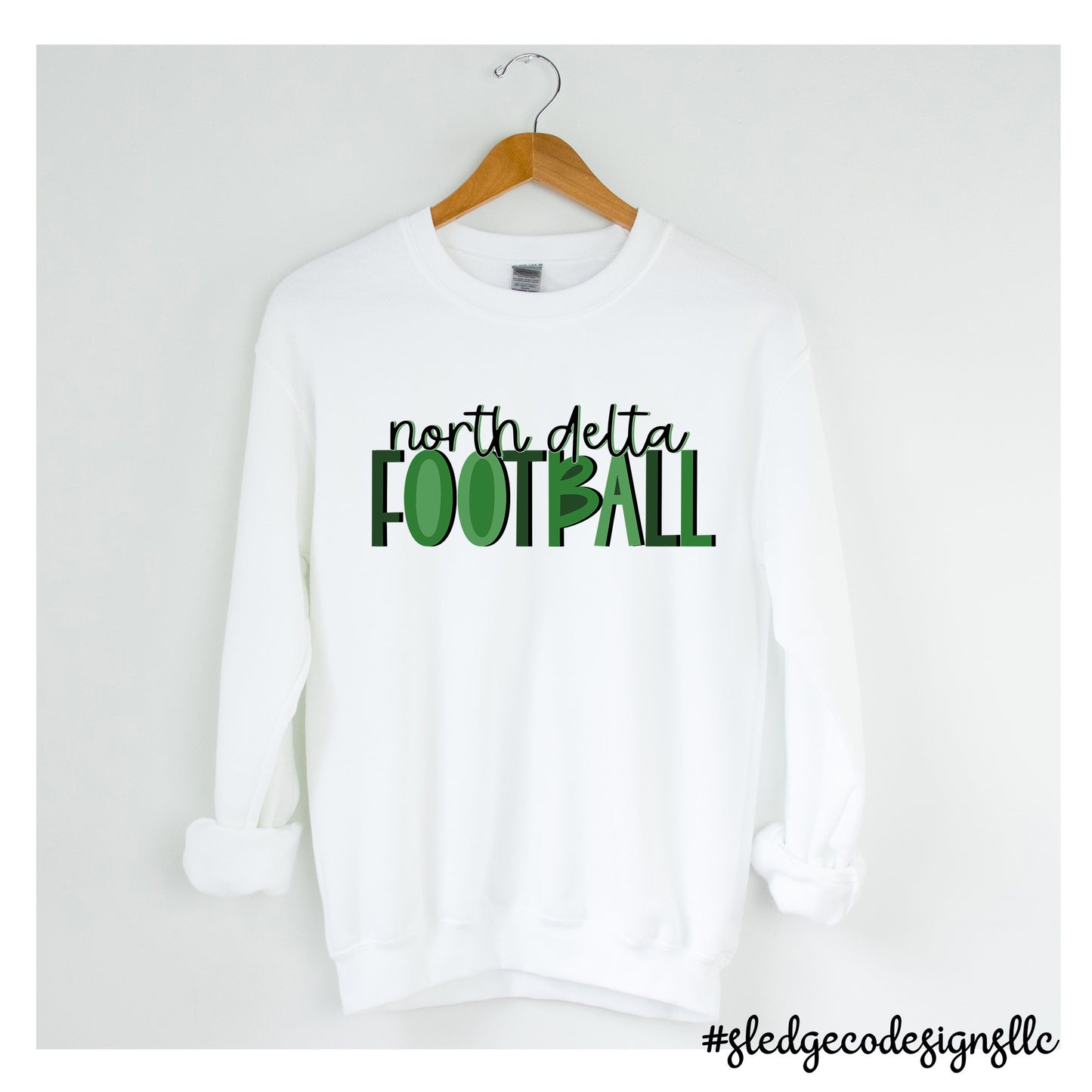 NORTH DELTA | FOOTBALL | UNISEX CUSTOM SWEATSHIRTS