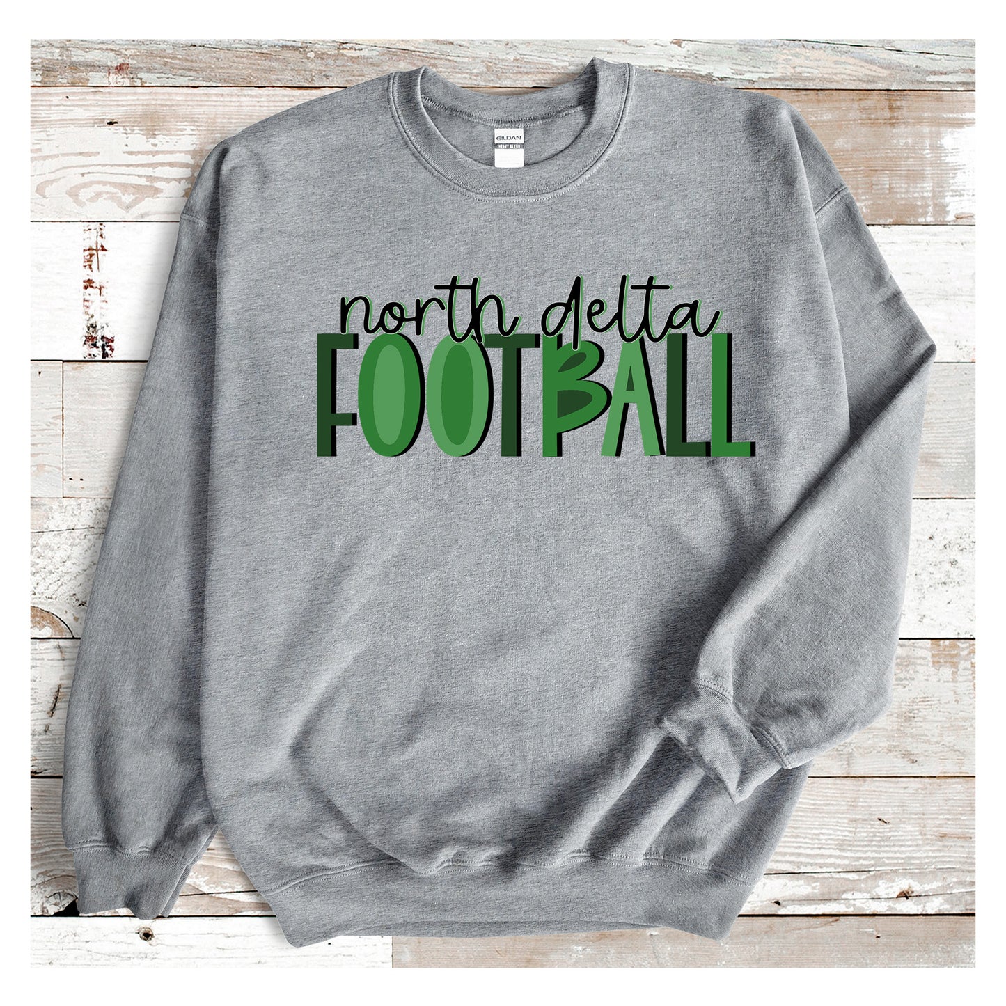 NORTH DELTA | FOOTBALL | UNISEX CUSTOM SWEATSHIRTS