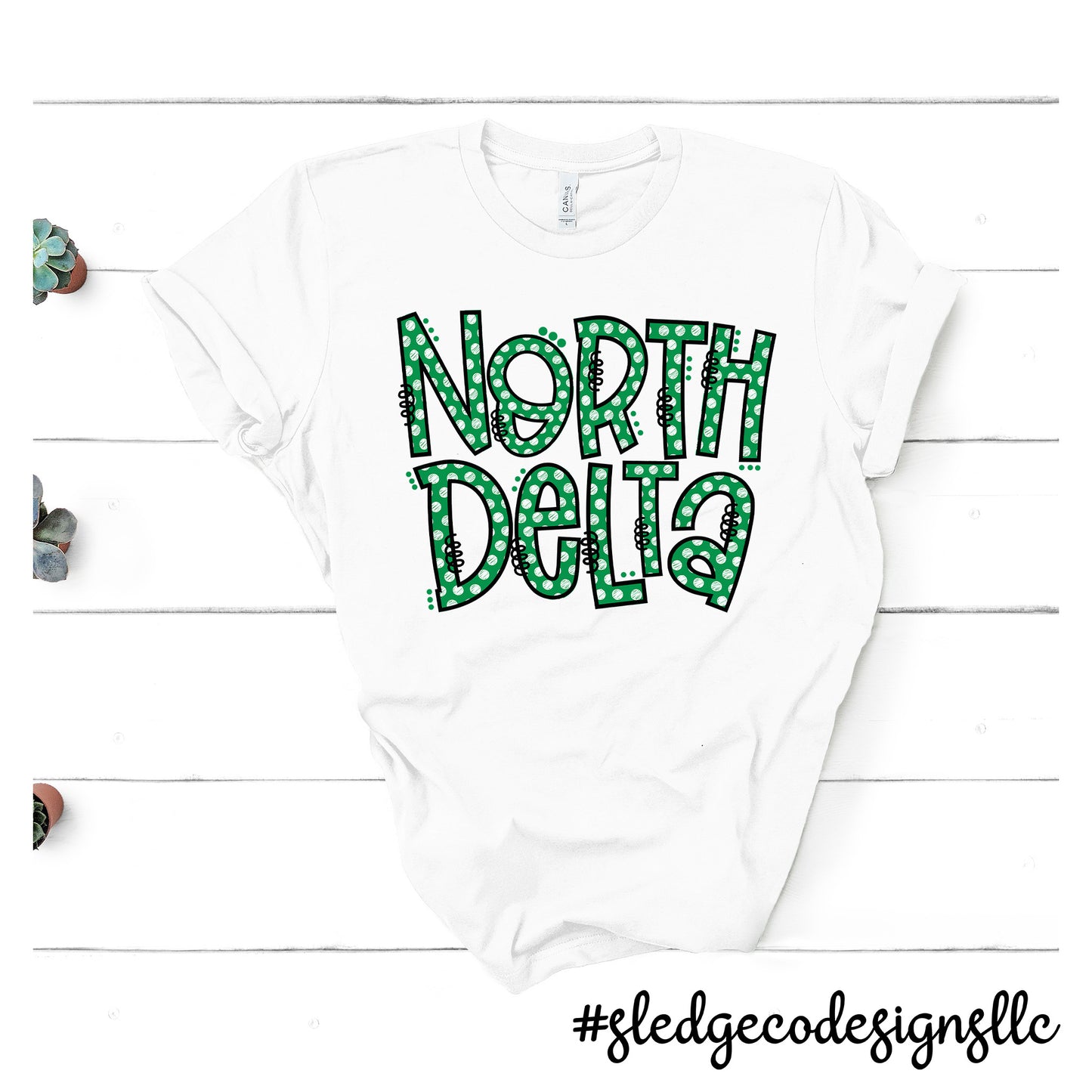 EXCLUSIVE: NORTH DELTA GREENWAVES POLKA DOTA | Custom Unisex Tshirt