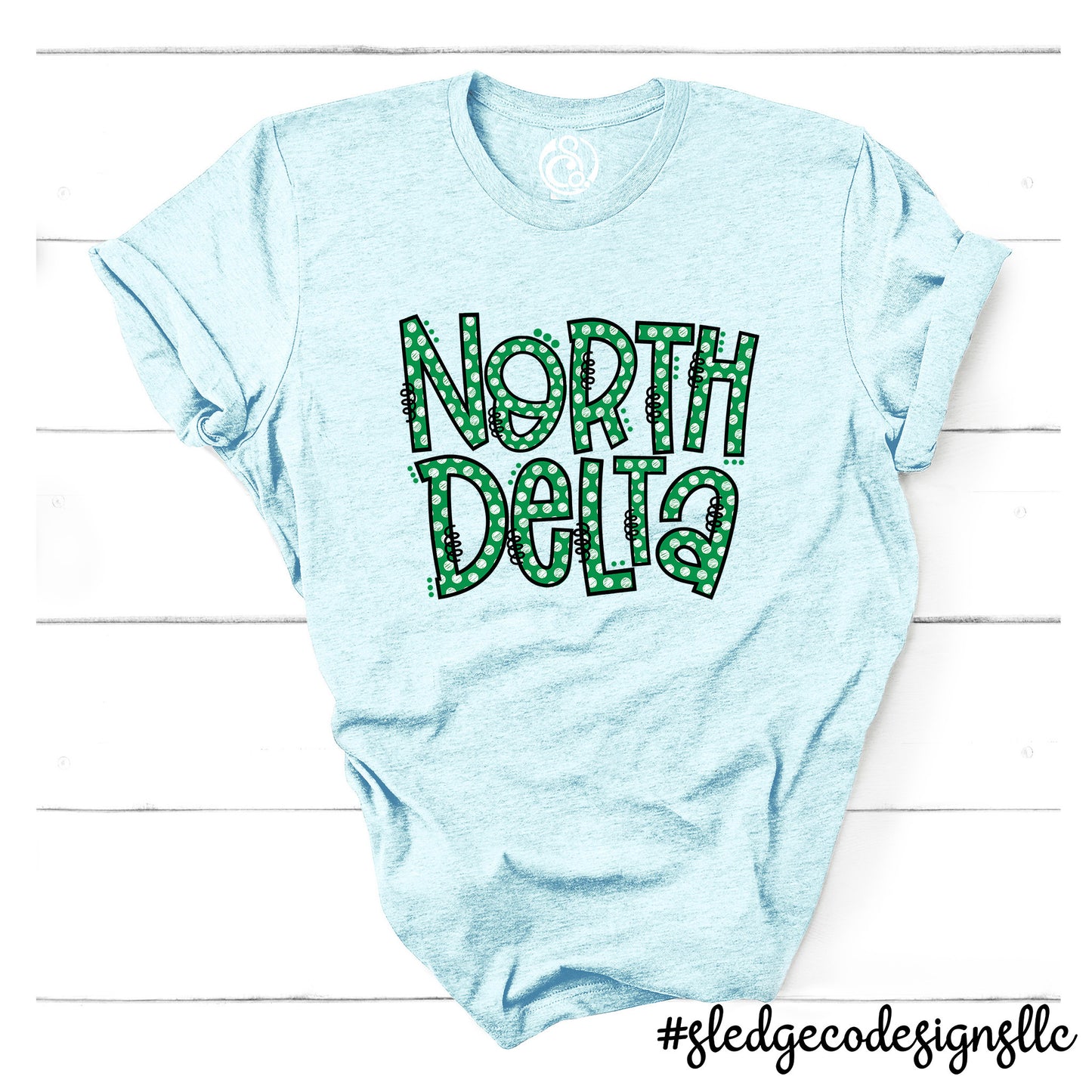 EXCLUSIVE: NORTH DELTA GREENWAVES POLKA DOTA | Custom Unisex Tshirt