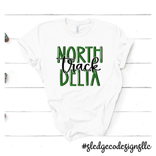 NORTH DELTA GREENWAVES TRACK | Custom Unisex Tshirt