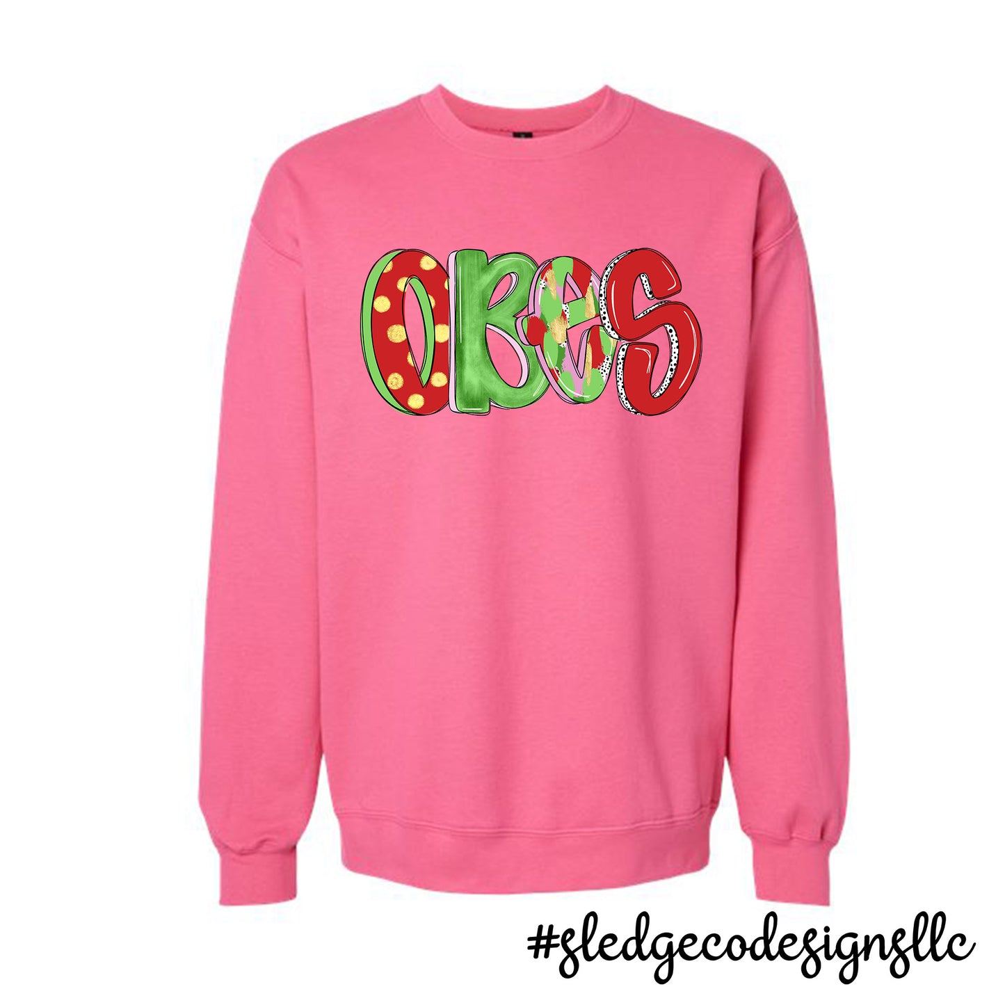 OBES | OLIVE BRANCH | CHRISTMAS DOODLE | CUSTOM UNISEX SWEATSHIRT