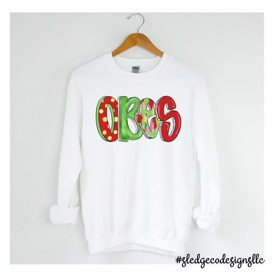 OBES | OLIVE BRANCH | CHRISTMAS DOODLE | CUSTOM UNISEX SWEATSHIRT