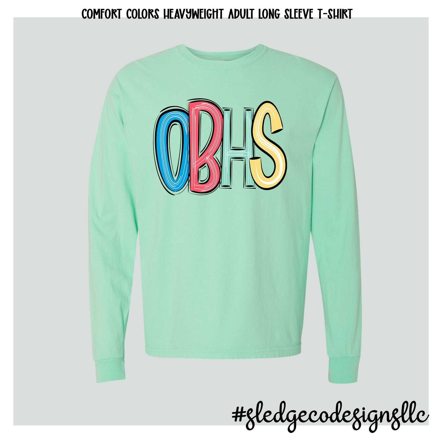 OLIVE BRANCH OBHS | NEW SKETCHED |  COMFORT COLORS LIGHT WEIGHT SWEATSHIRT