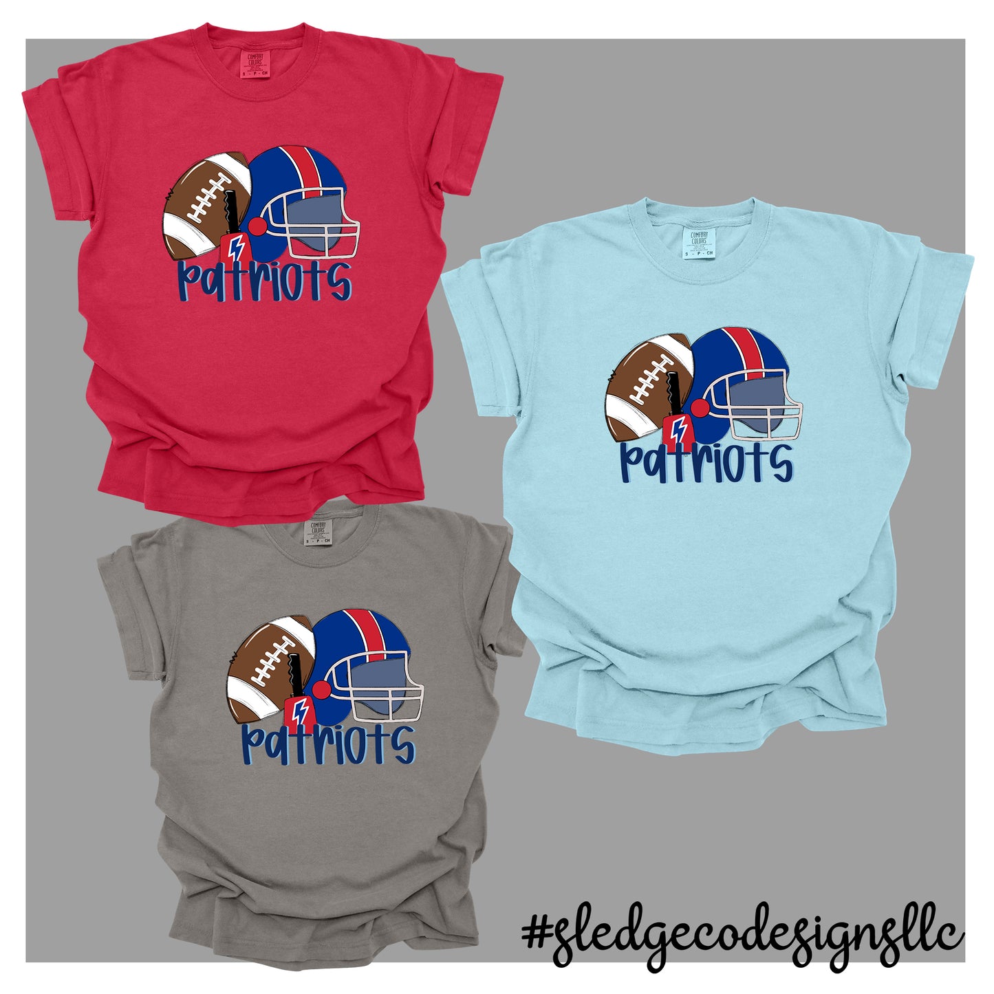 LEWISBURG PATRIOTS FOOTBALL | HELMET | Custom Unisex TSHIRT