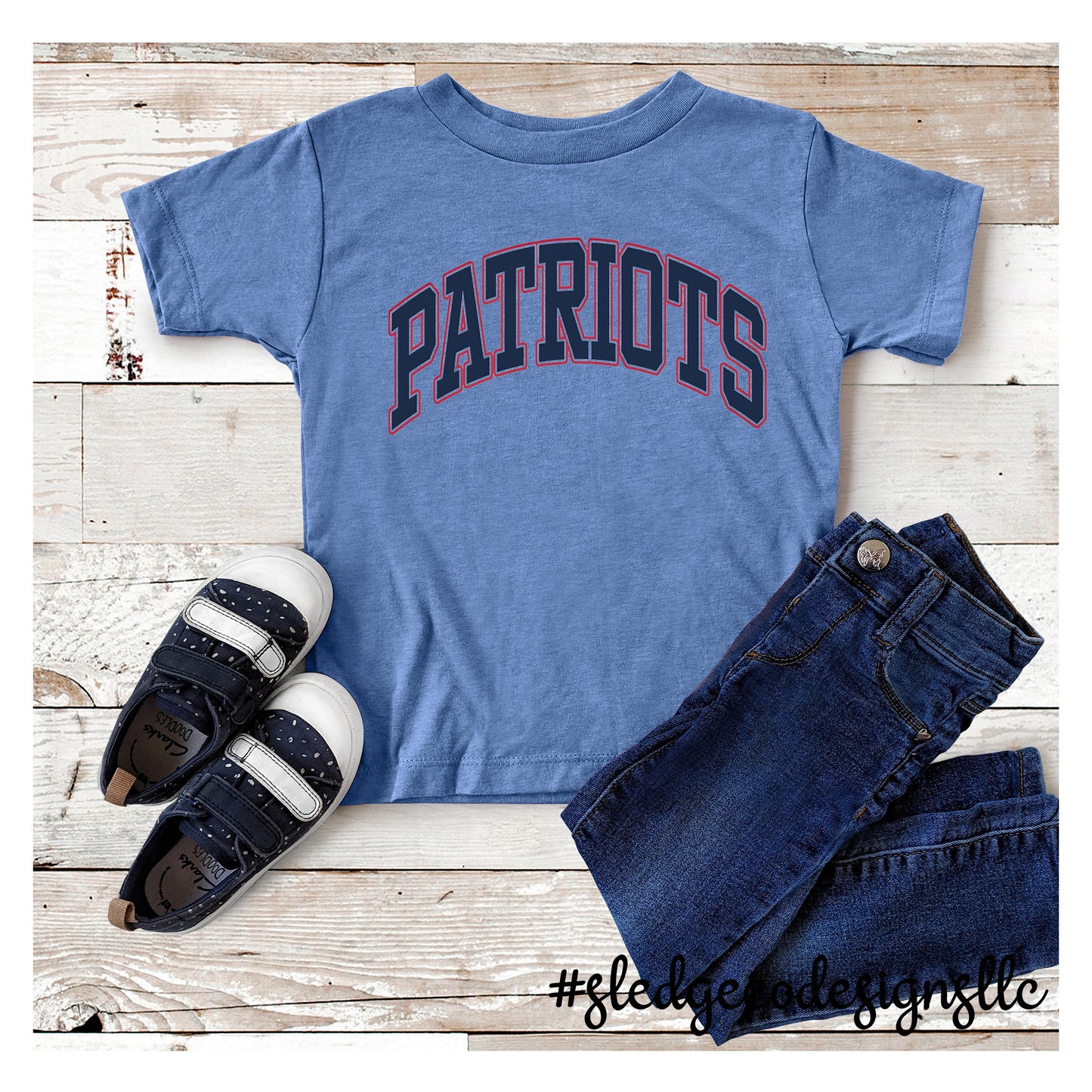 PATRIOTS ARCHED | ADULT - YOUTH - TODDLER |  UNISEX Custom Tshirt