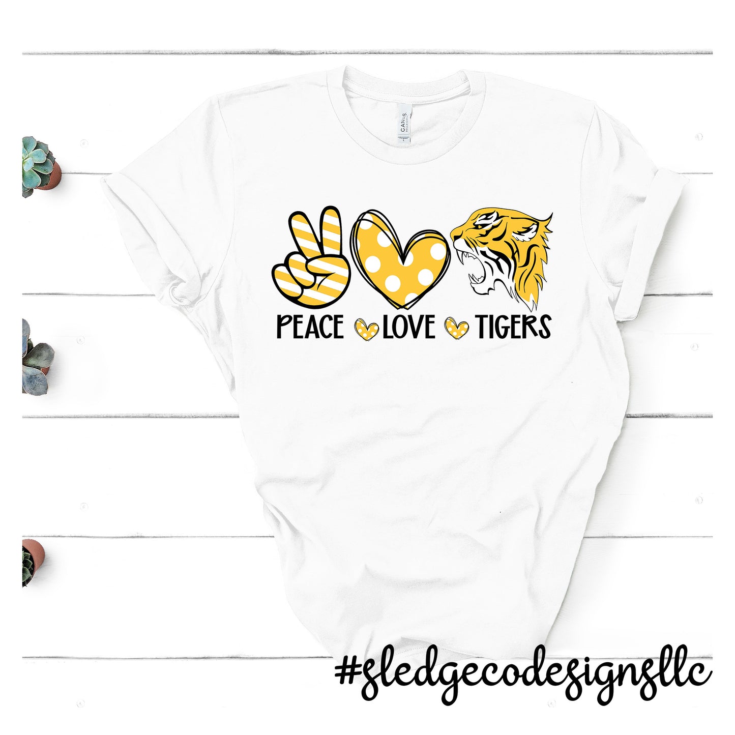 PEACE LOVE TIGERS | HERNANDO | CUSTOM UNISEX TSHIRT