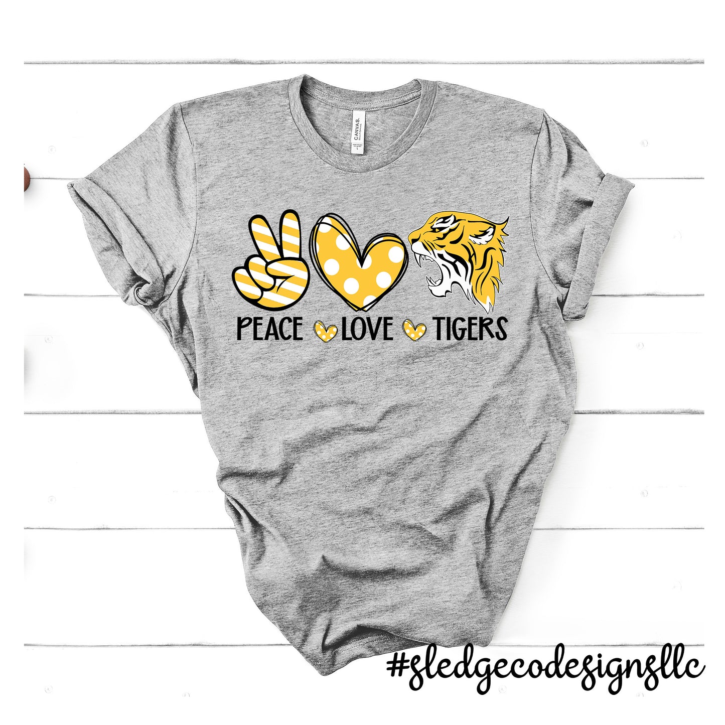 PEACE LOVE TIGERS | HERNANDO | CUSTOM UNISEX TSHIRT