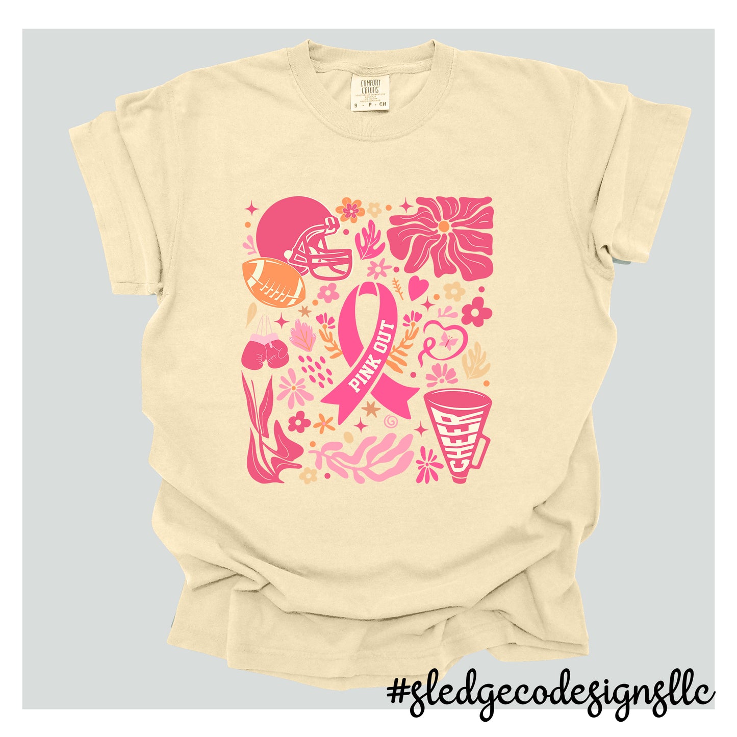 BOHO PINK OUT DAY | FOOTBALL & CHEER | CUSTOM UNISEX TSHIRT