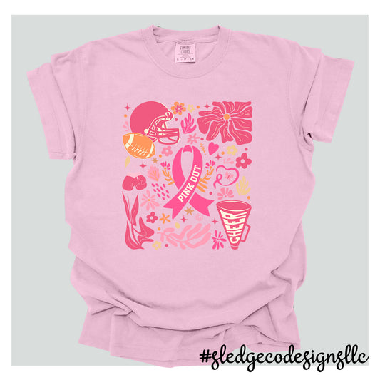 BOHO PINK OUT DAY | FOOTBALL & CHEER | CUSTOM UNISEX TSHIRT