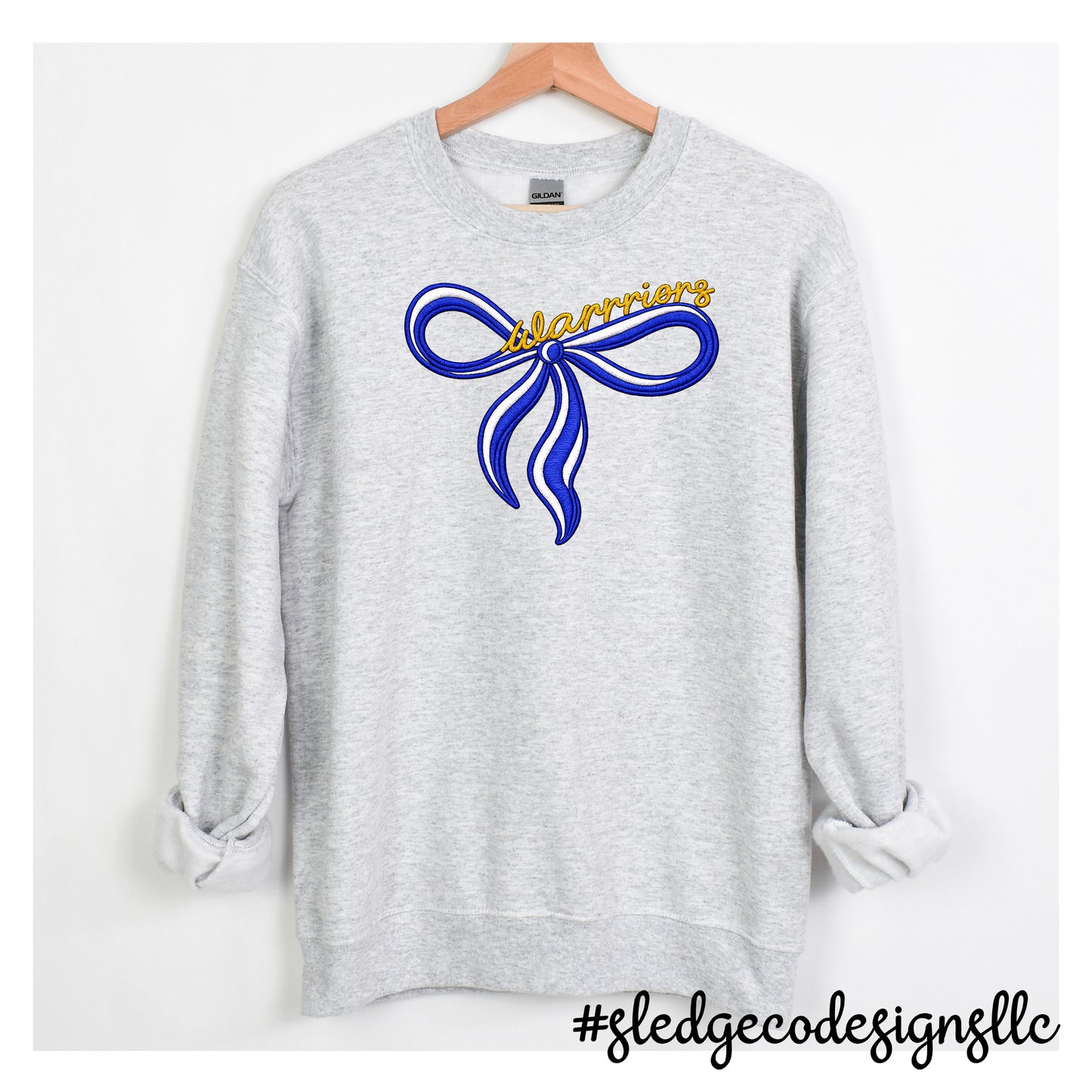 SENATOBIA WARRIORS | NEON STACKED | Custom Unisex Sweatshirt