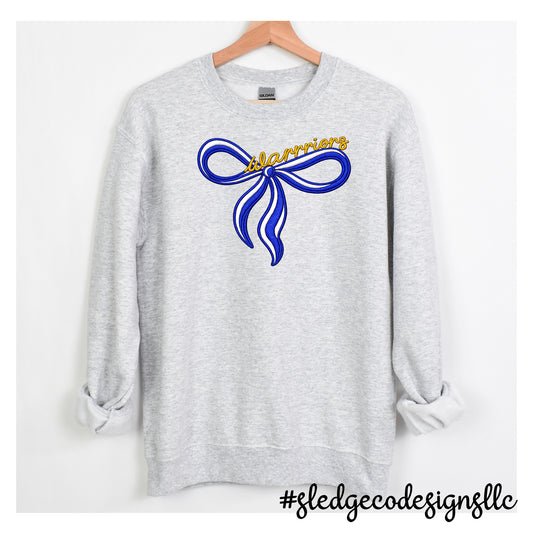 SENATOBIA WARRIORS | NEON STACKED | Custom Unisex Sweatshirt