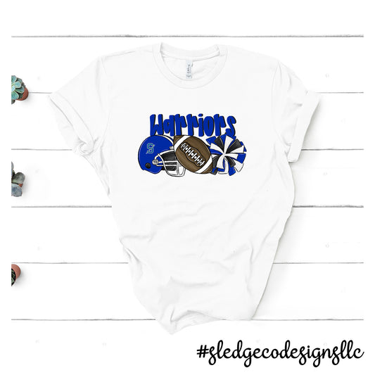 SENATOBIA WARRIORS FOOTBALL + CHEER |  Custom Unisex Tshirt