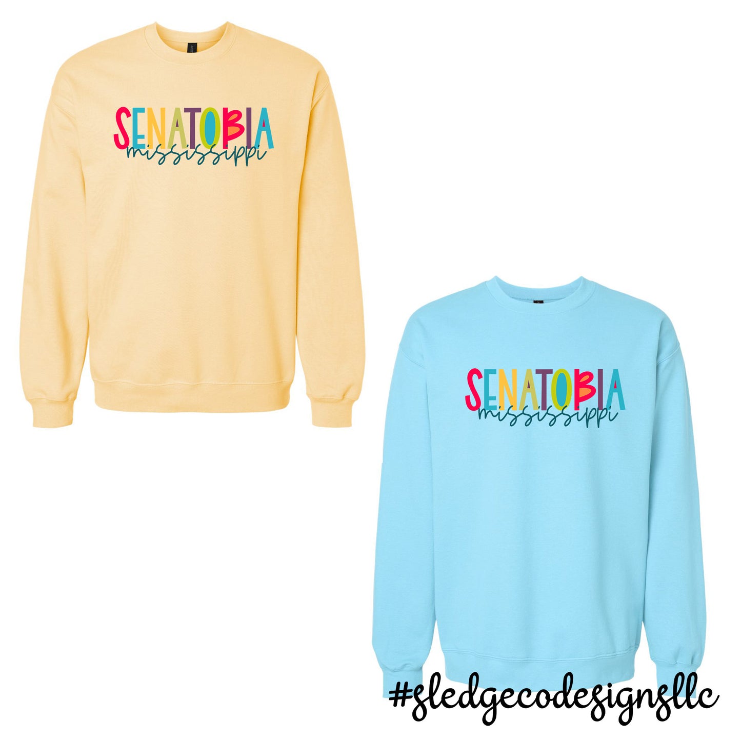 SENATOBIA MISSISSIPPI | CITY BRIGHT | CUSTOM UNISEX SWEATSHIRT