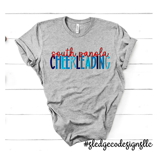 SOUTH PANOLA | CHEERLEADING | Custom UNISEX TSHIRT