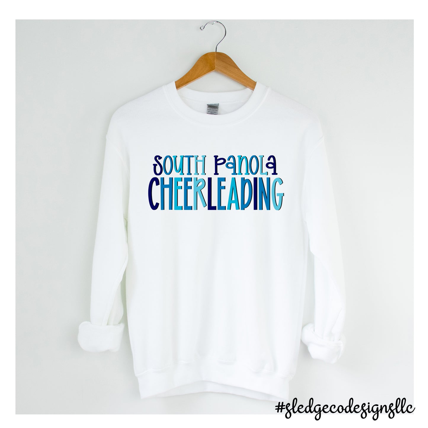 SOUTH PANOLA | CHEERLEADING BLUES | CUSTOM UNISEX SWEATSHIRT