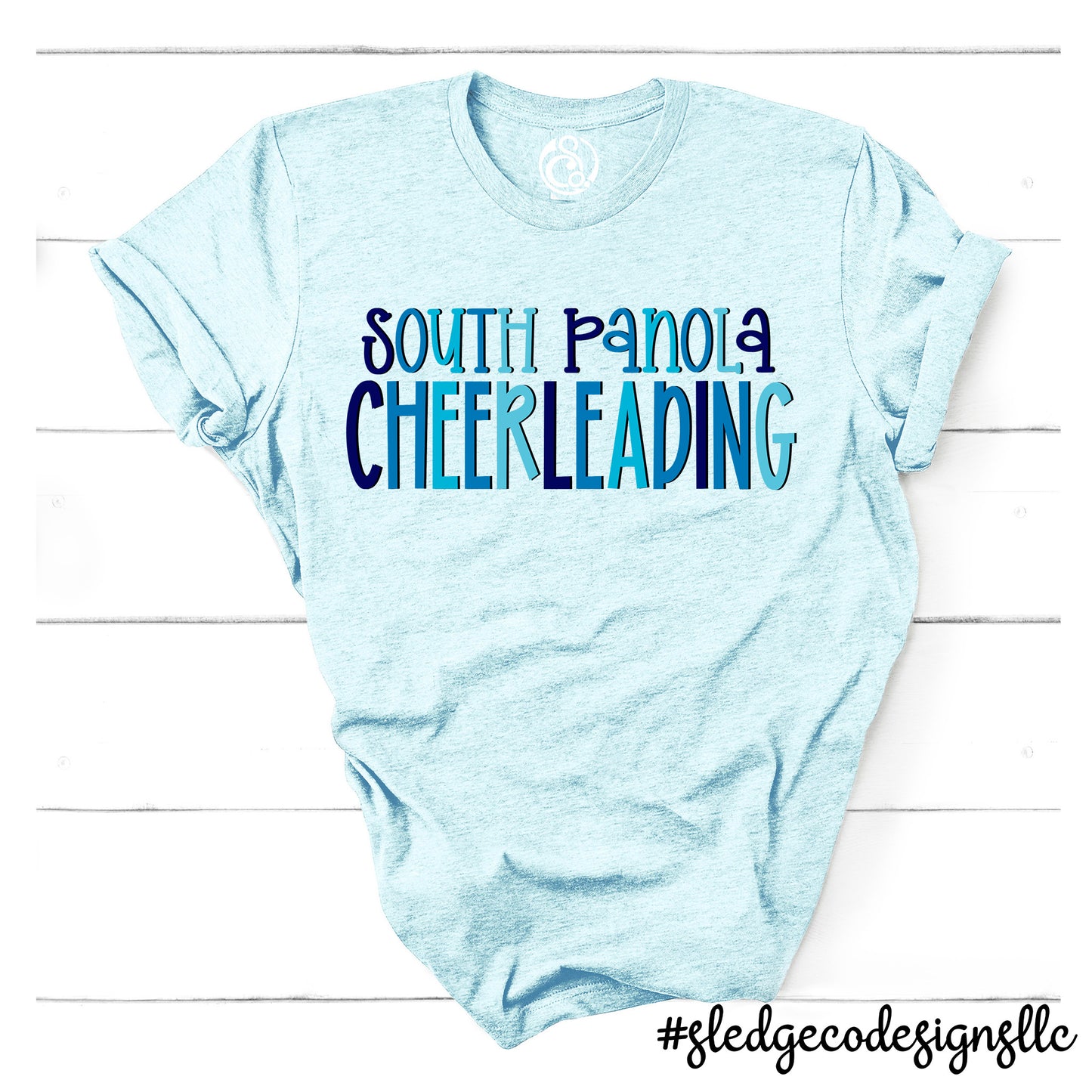 SOUTH PANOLA | CHEERLEADING BLUE | Custom UNISEX TSHIRT