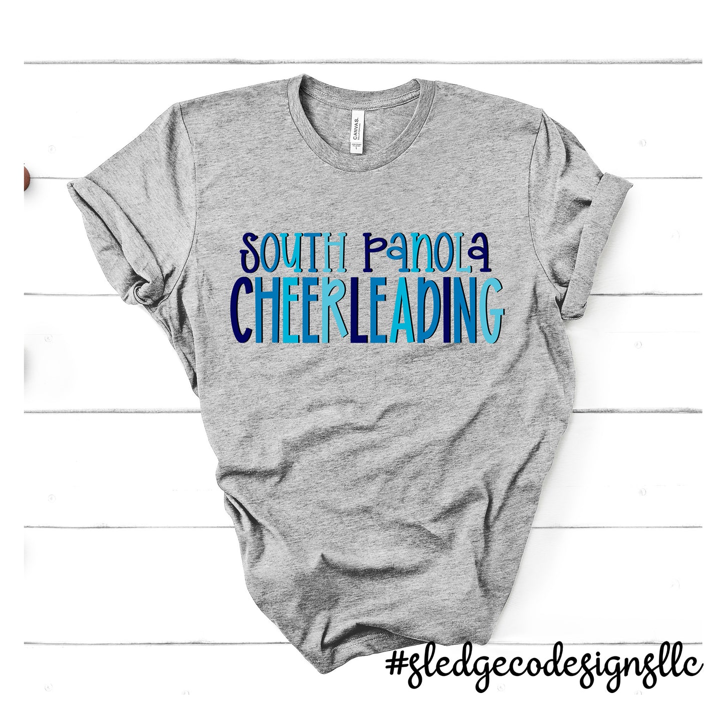 SOUTH PANOLA | CHEERLEADING BLUE | Custom UNISEX TSHIRT