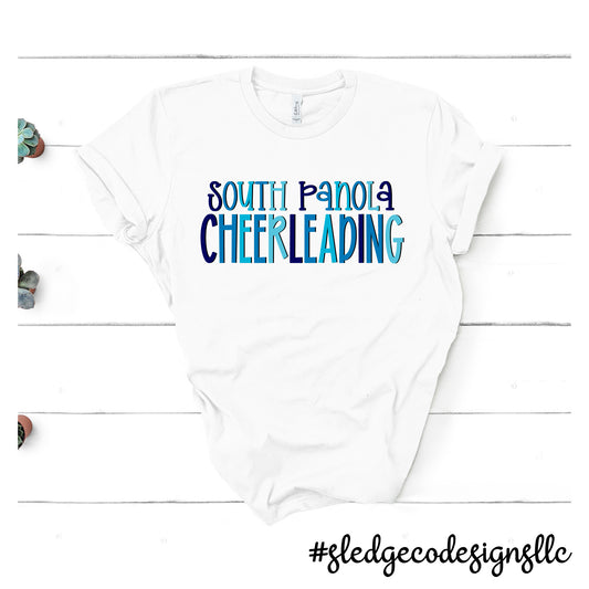 SOUTH PANOLA | CHEERLEADING BLUE | Custom UNISEX TSHIRT