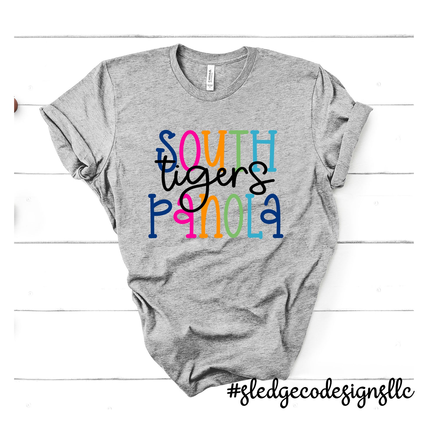 SOUTH PANOLA | STACKED COLORFUL | Custom UNISEX TSHIRT