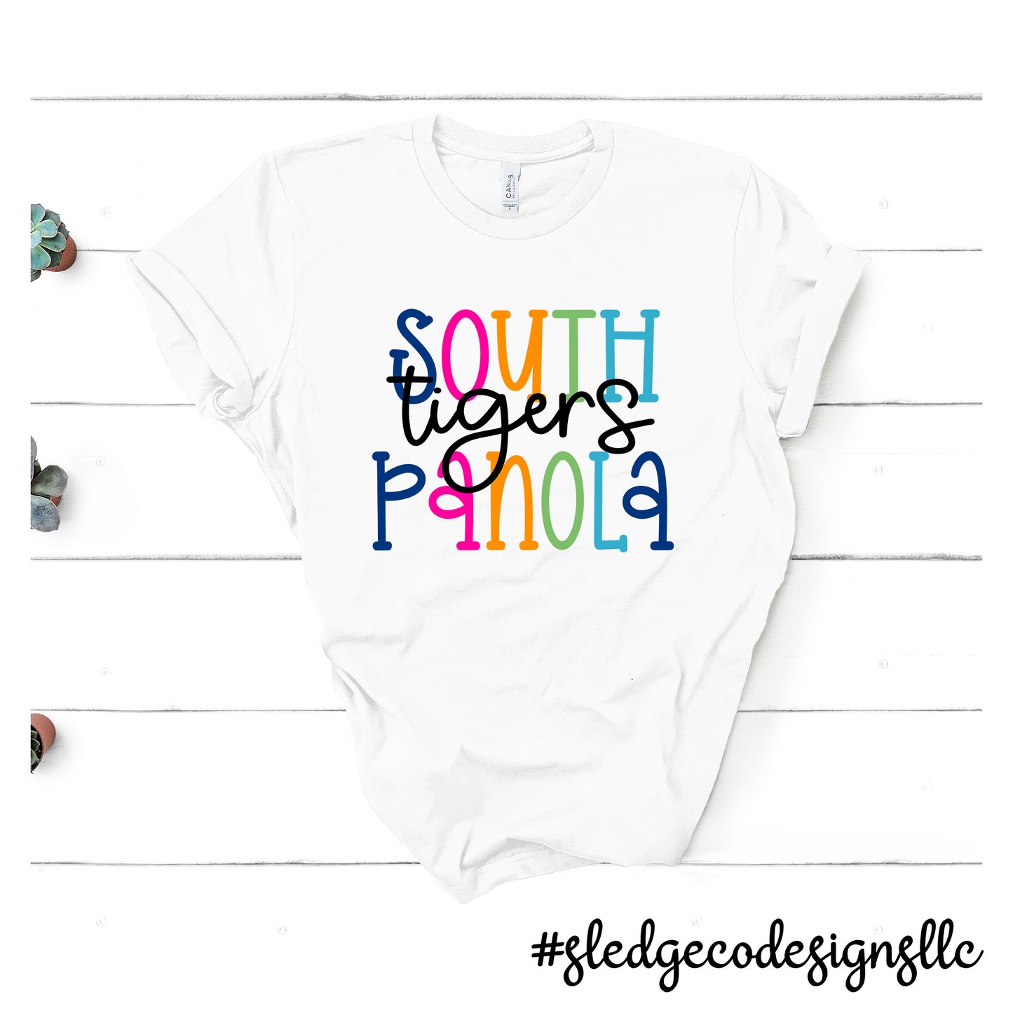 SOUTH PANOLA | STACKED COLORFUL | Custom UNISEX TSHIRT