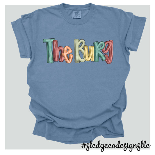 THE BURG | PAINTED DOODLE | Custom Unisex Tshirt