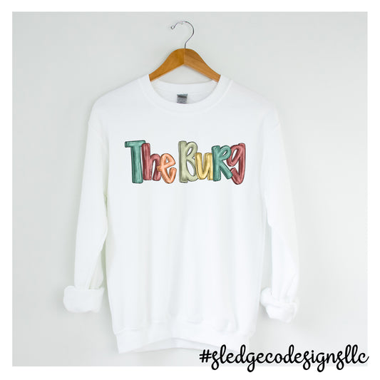 THE BURG | PAINTED DOODLE | Custom Unisex Sweatshirt