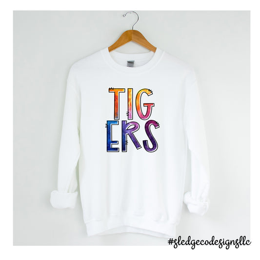 TIGERS | WATERCOLOR | CUSTOM UNISEX SWEATSHIRT