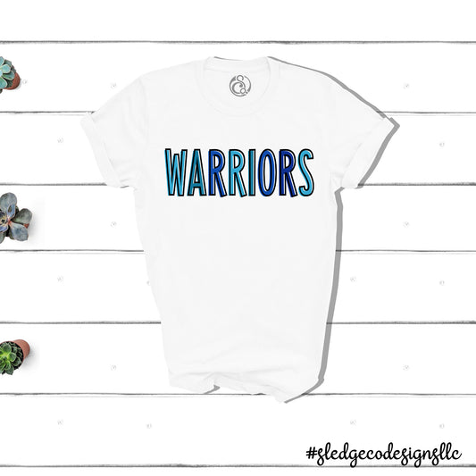 WARRIORS OUTLINED | SENATOBIA WARRIORS |  CUSTOM UNISEX TEE