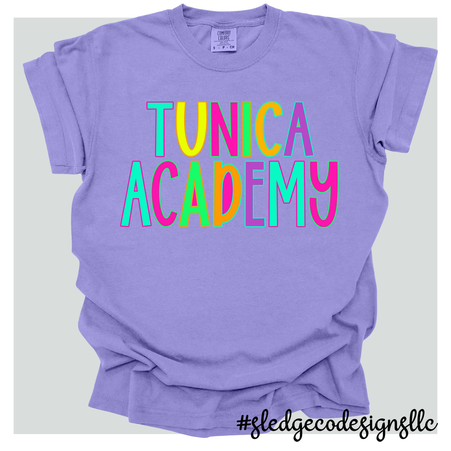 Tunica Academy | Blue Devils NEON | Custom Unisex Tshirt