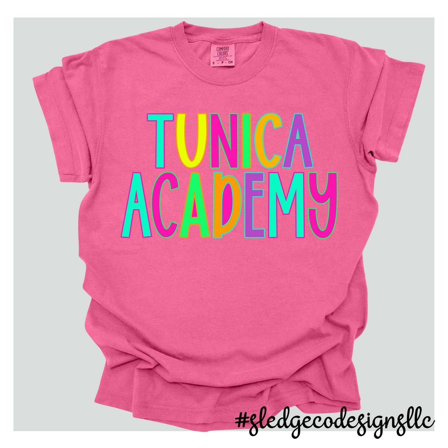 Tunica Academy | Blue Devils NEON | Custom Unisex Tshirt