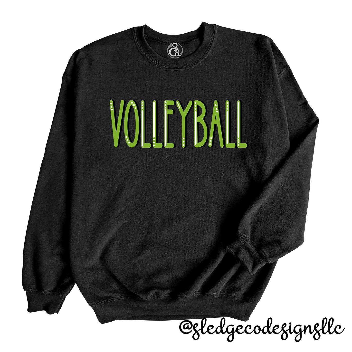 VOLLEYBALL | LINED HANDDRAWN | CUSTOM UNISEX SWEATSHIRT
