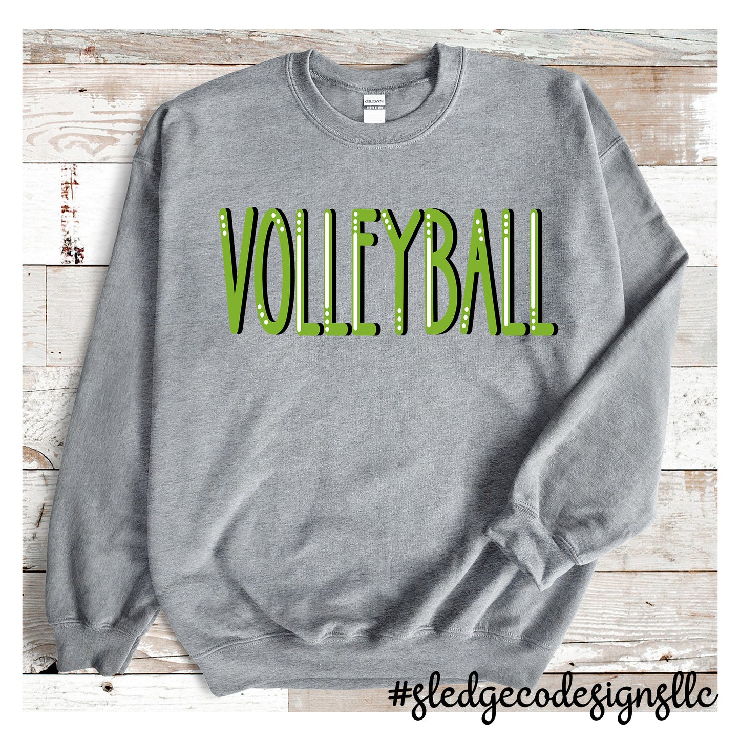 VOLLEYBALL | LINED HANDDRAWN | CUSTOM UNISEX SWEATSHIRT