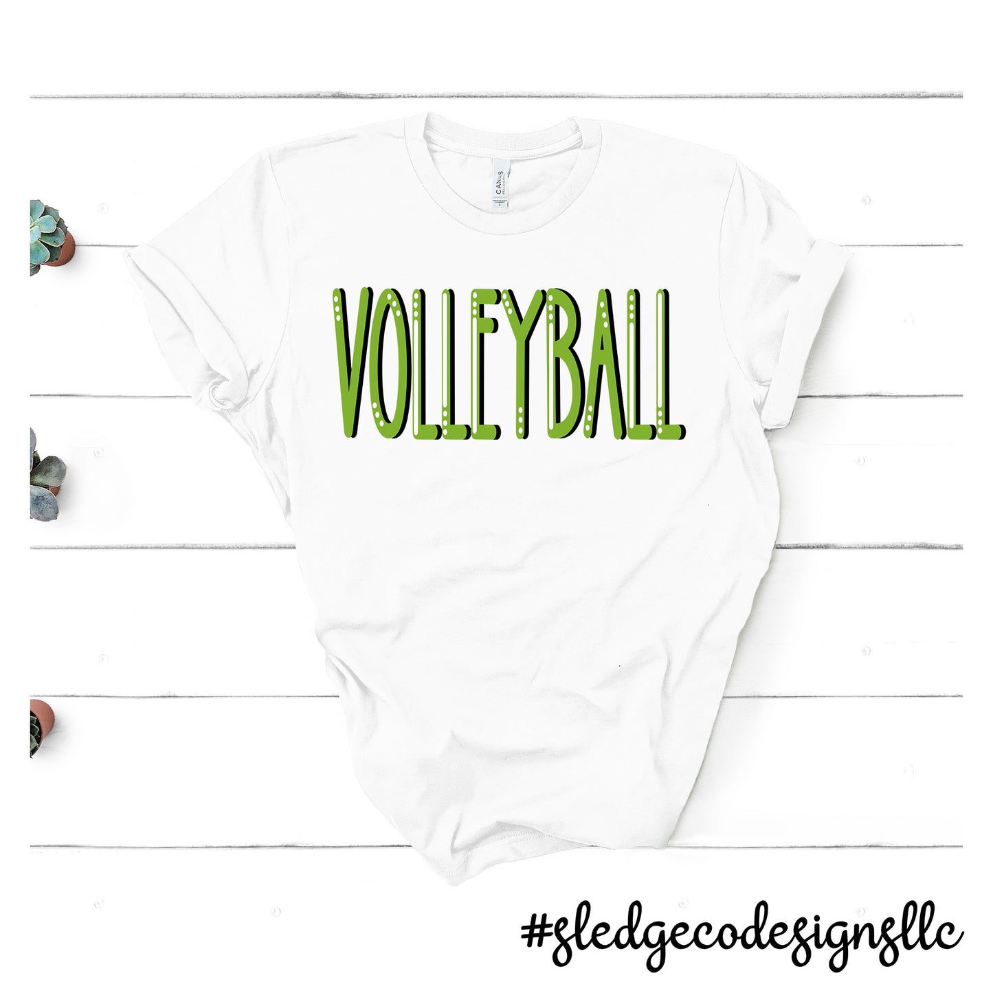 VOLLEYBALL | LINED HAND DRAWN | CUSTOM UNISEX TSHIRT