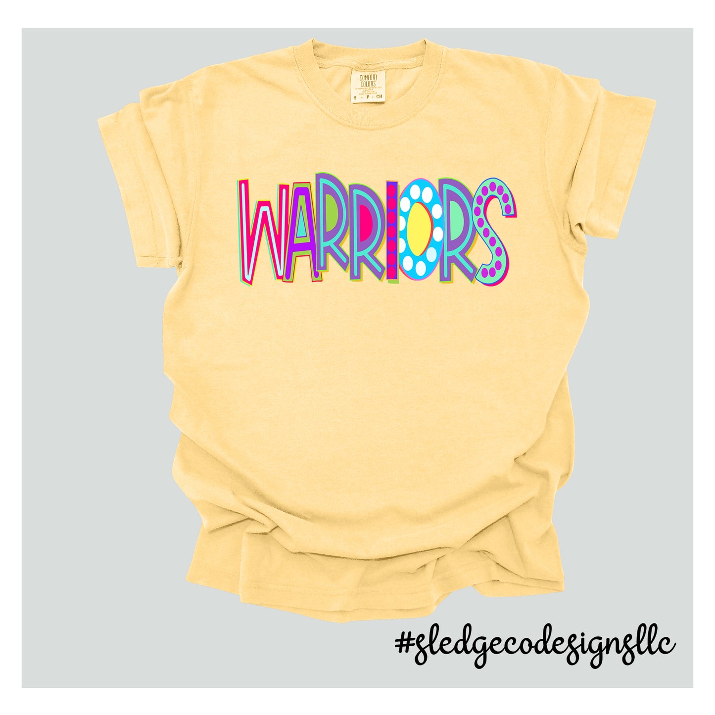 SENATOBIA WARRIORS | NEON | COMFORT COLORS Unisex Garment-Dyed Heavyweight T-Shirt