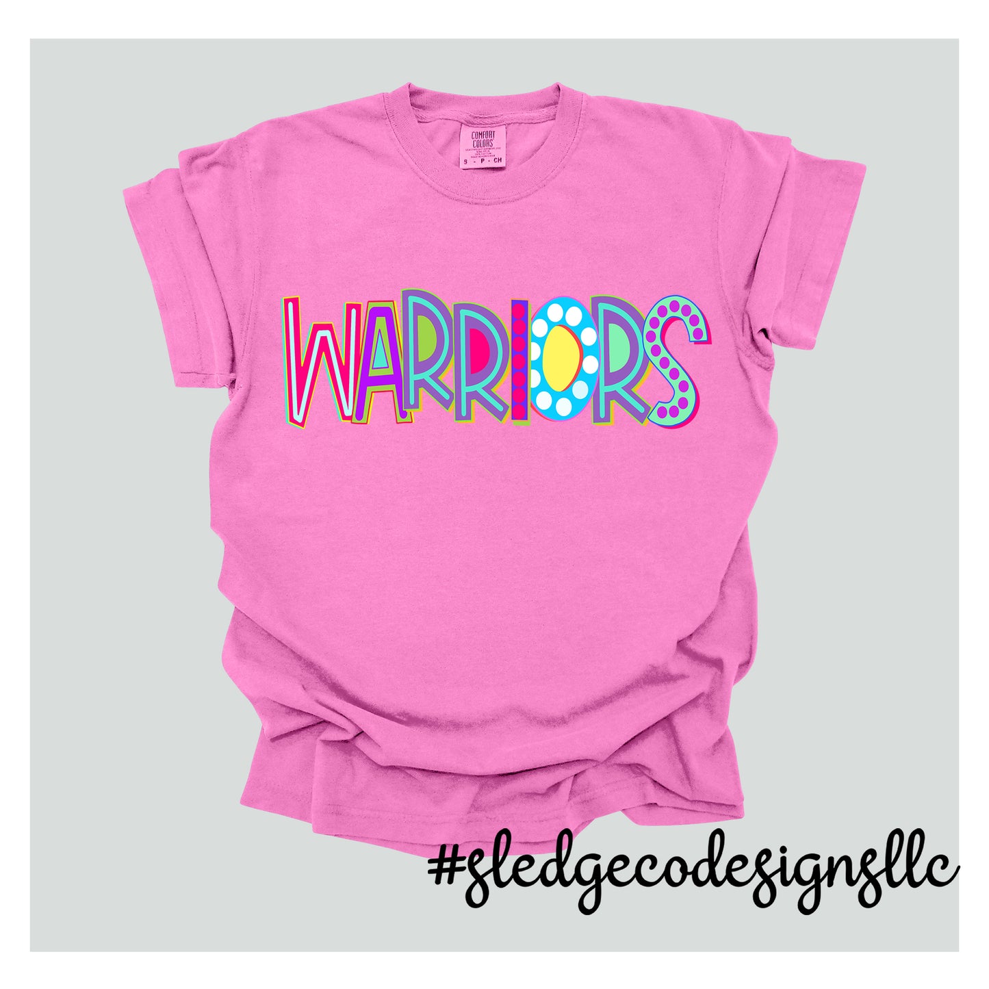 SENATOBIA WARRIORS | NEON | COMFORT COLORS Unisex Garment-Dyed Heavyweight T-Shirt