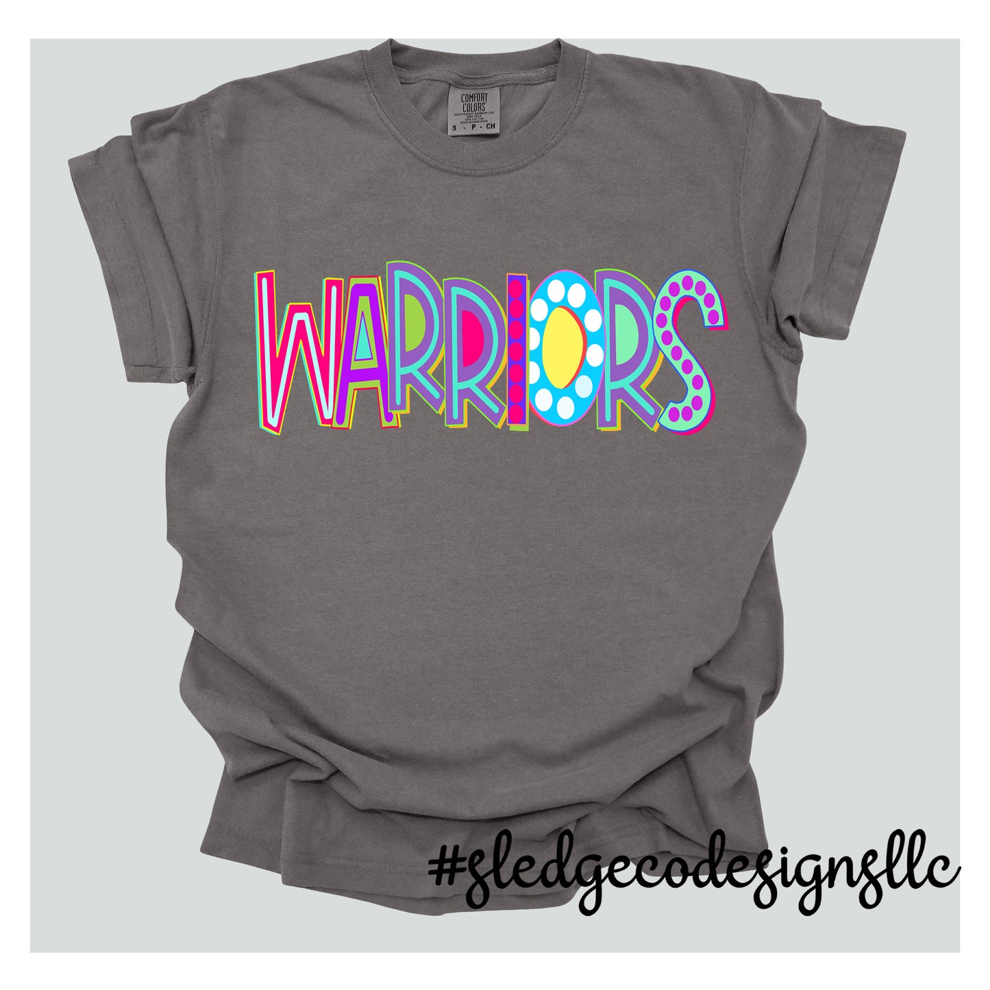 SENATOBIA WARRIORS | NEON | COMFORT COLORS Unisex Garment-Dyed Heavyweight T-Shirt