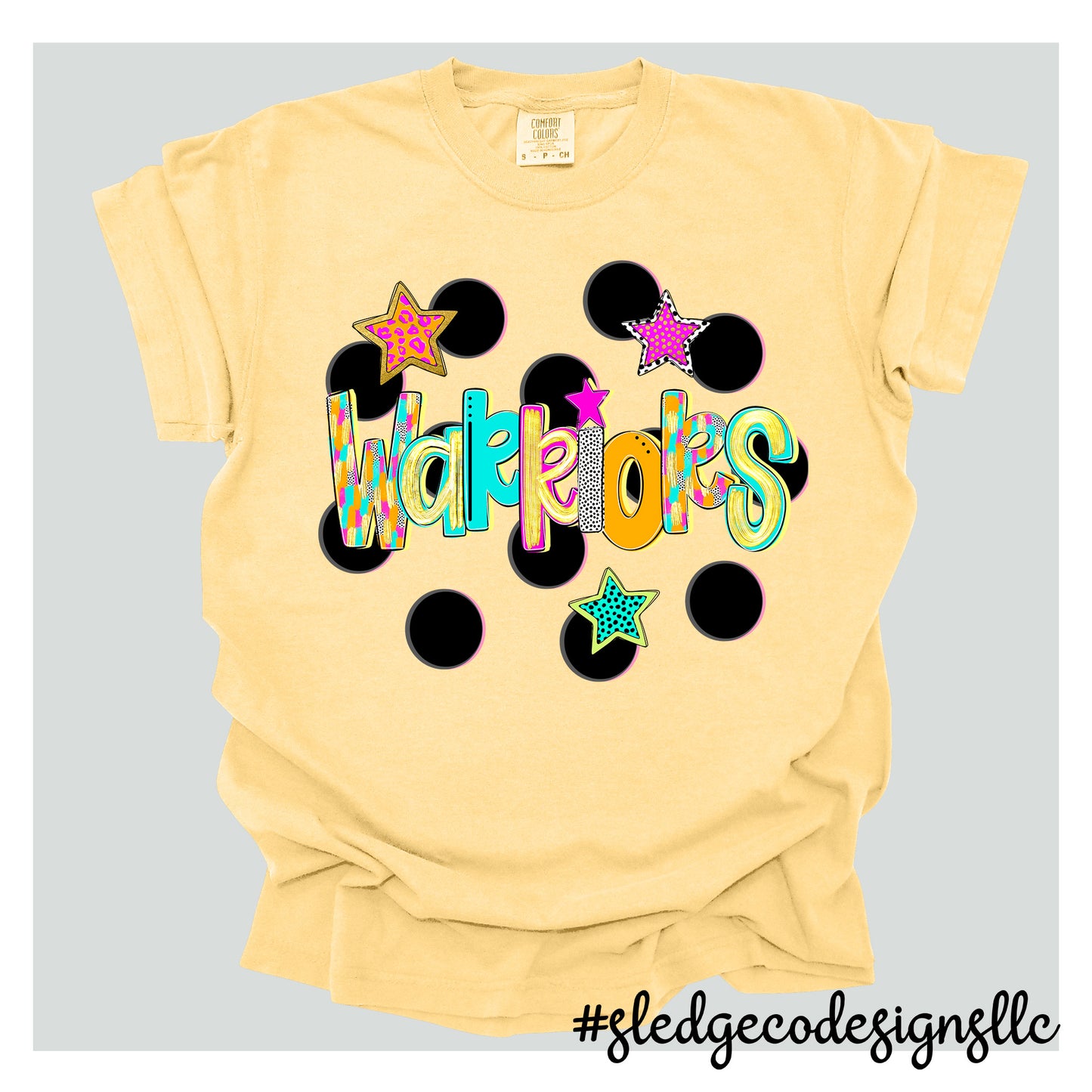 WARRIORS RETRO POLKA DOT | CUSTOM UNISEX TSHIRT