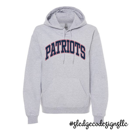 PATRIOTS ARCHED | CUSTOM  UNISEX SOFTSTYLE HOODIE