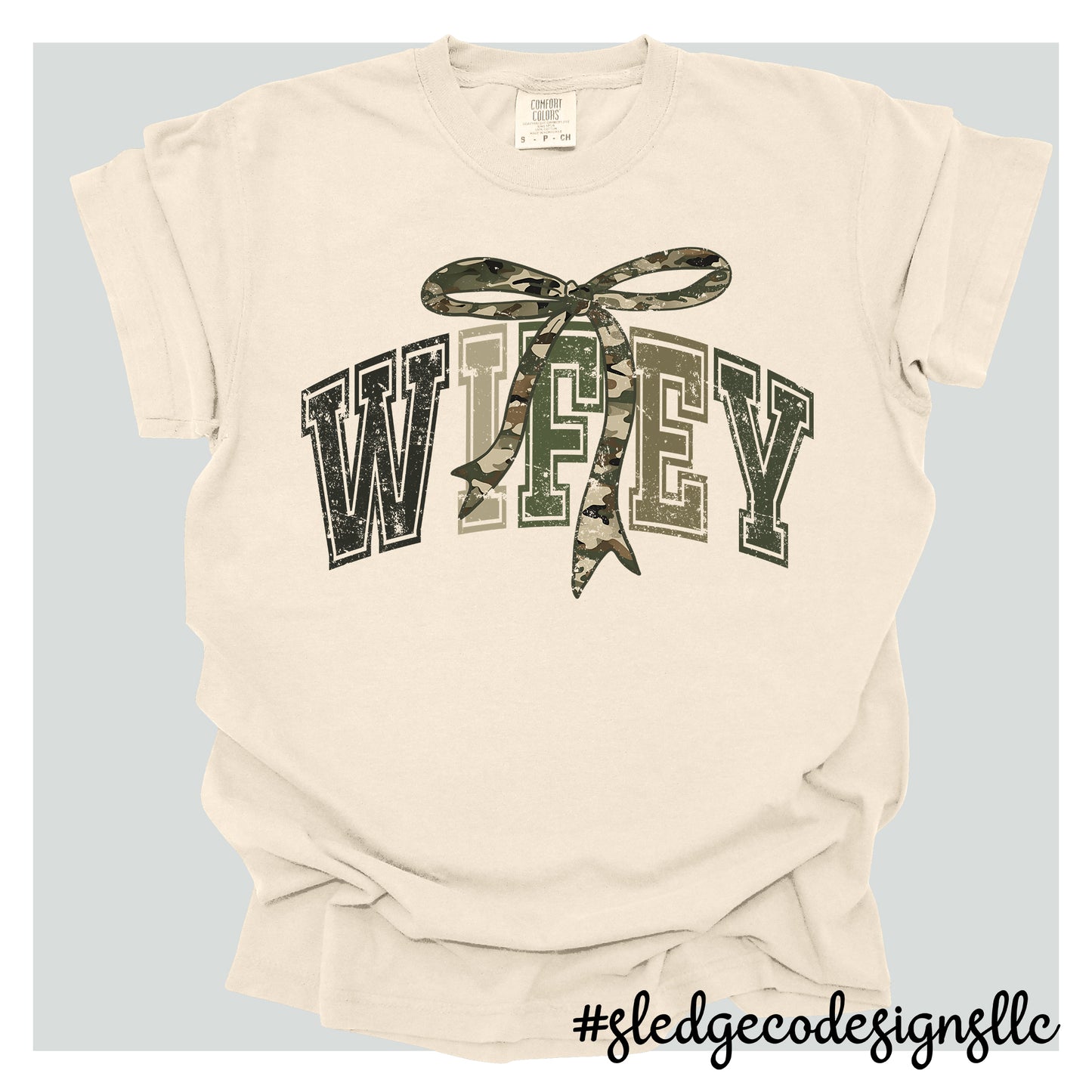 WIFEY BOW CAMO  | Custom Unisex TSHIRT
