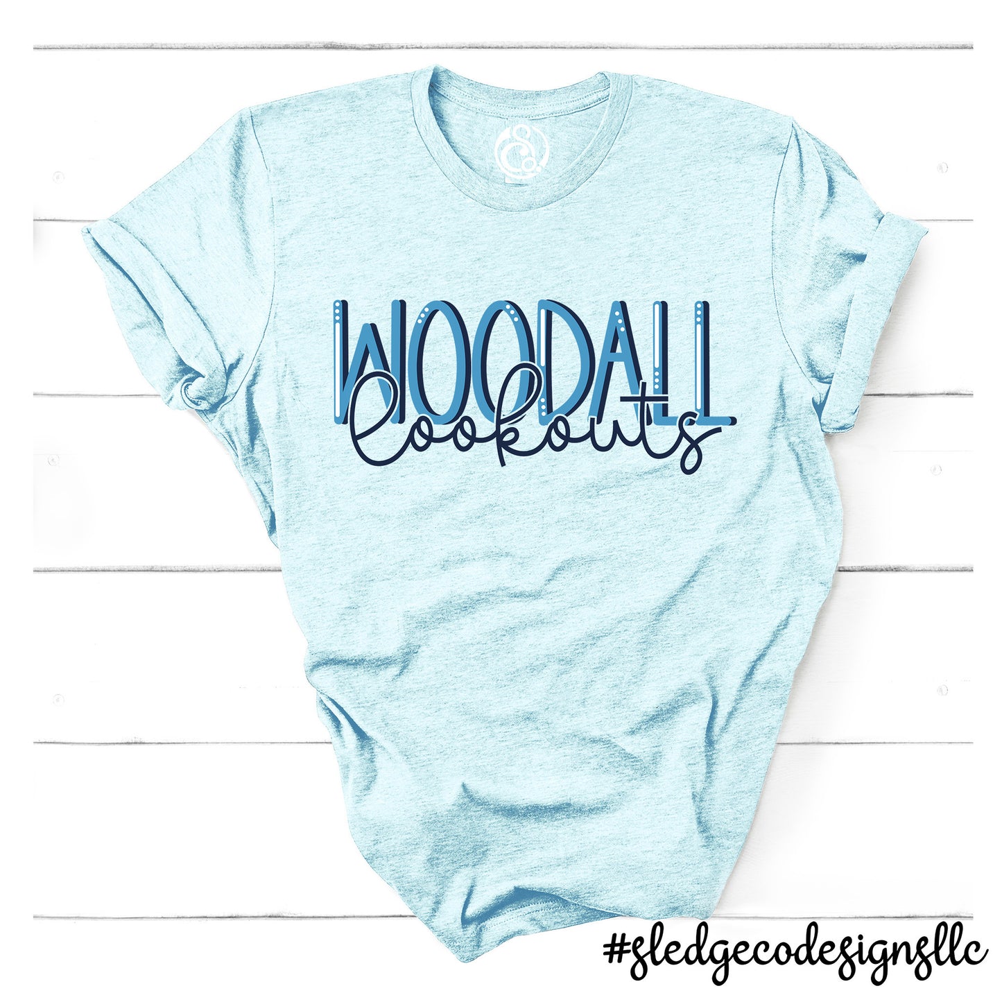 WOODALL LOOKOUTS SOFTBALL DUO  | Custom Unisex Tshirt