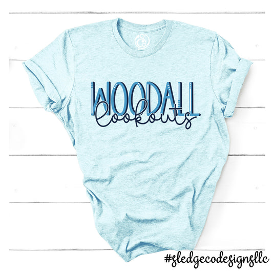 WOODALL LOOKOUTS SOFTBALL DUO  | Custom Unisex Tshirt